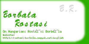 borbala rostasi business card